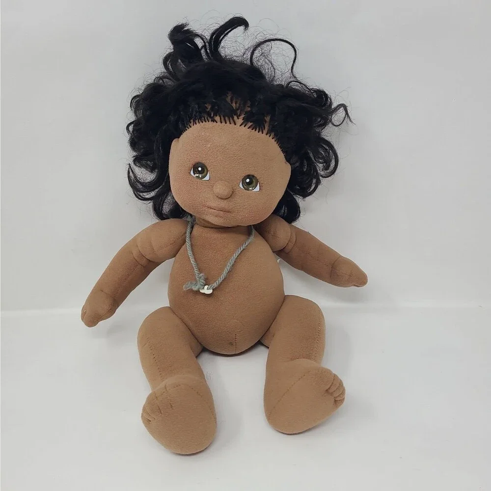 Vintage 1985 My Child African American Girl Doll by Mattel Black Hair Brown Eyes